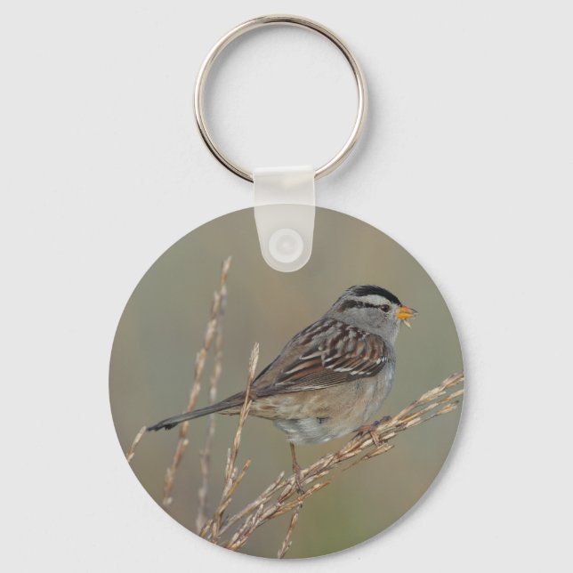 Sparrow i nyckelkedjan Grass 2 Nyckelring (Framsida)
