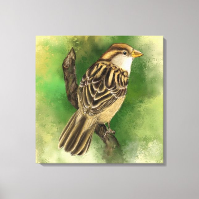 Sparrow Kanvastryck Little Bird (Framsida)