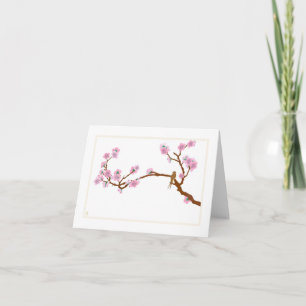 Sparrow på träd - Notecard Kort
