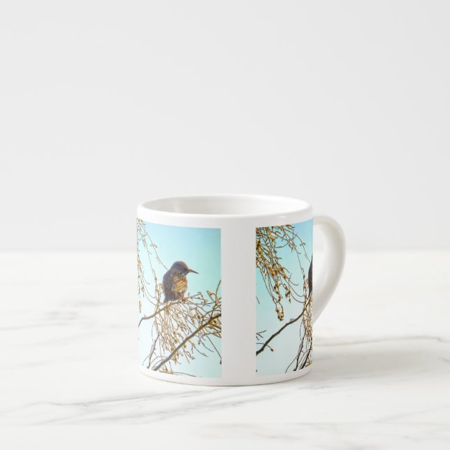 Sparrow på Winter Gren Espressomugg (Framsida höger)