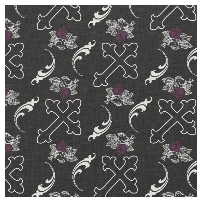 Sparrow Ro Gothic Kor Fabric Tyg (Närbild)
