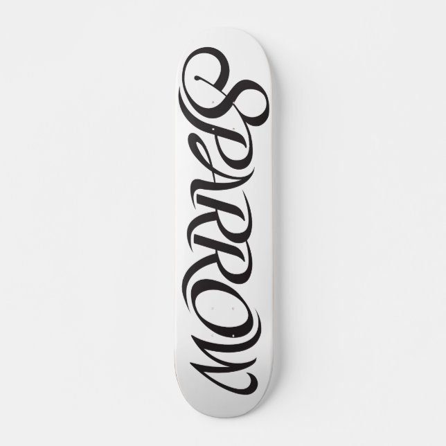 Sparrow Skateboarddäck Old School Skateboard Bräda 18 Cm (Framsida)