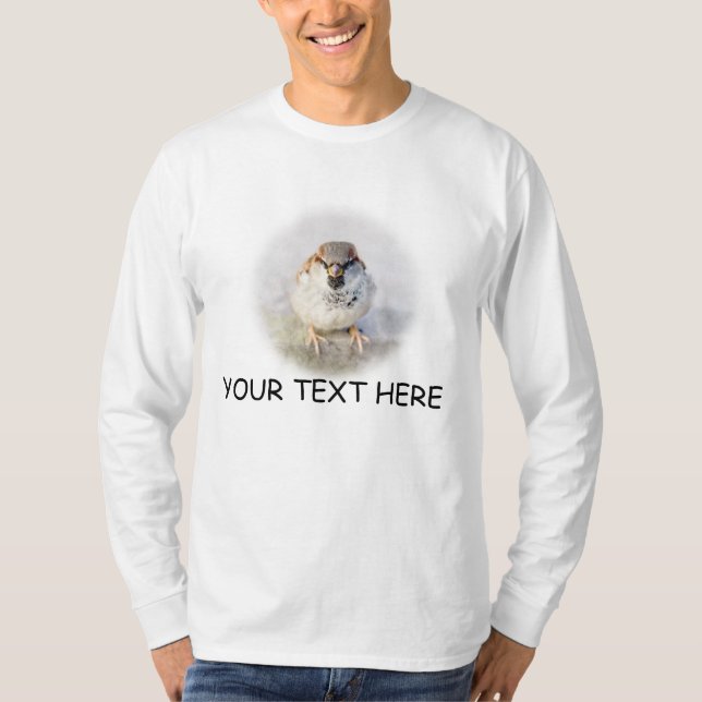 Sparrow - Warrior och din text T Shirt (Framsida)