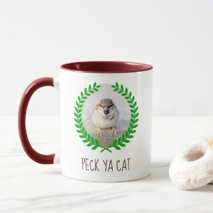 Sparrow Warrior - Peck Ya Cat roligt anpassade Mugg