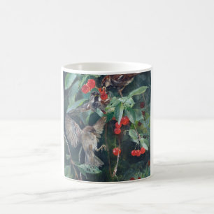 Sparrows in a Cherry Träd, Bruno Liljefors Kaffemugg
