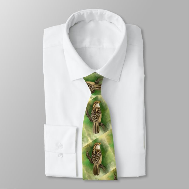 Sparrows Neck Tie - Grönt Slips (Bunden)
