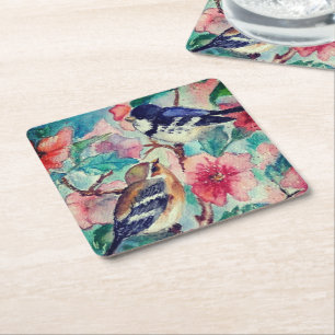 Sparrows Papper Underlägg Vår Kvadrat
