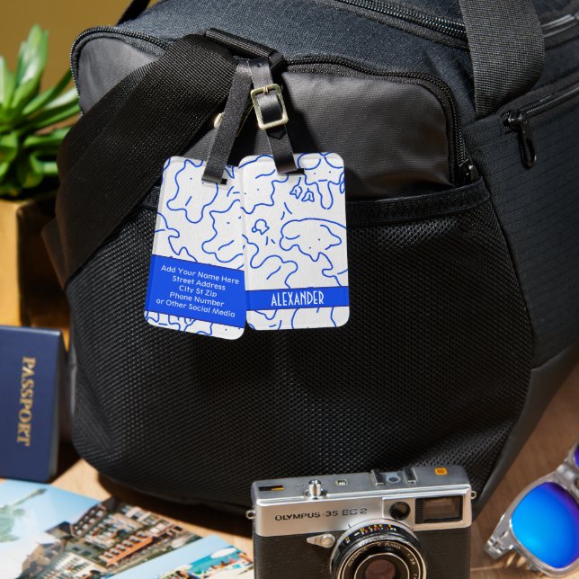 Spärrtaggar Bagagebricka (Fram & Baksida)