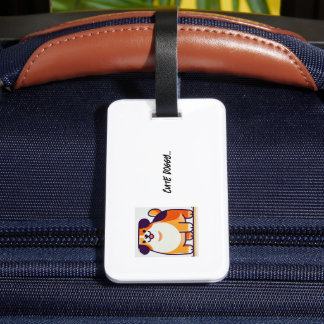 Spärrtaggar för Cute Doggy Bagagebricka