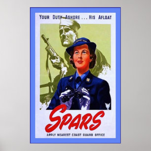 SPARS~Vintage Världskrig 2 Poster