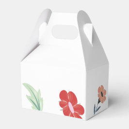 Sparsam Glatt färgfull Blommigt Bröllopsruta Presentaskar