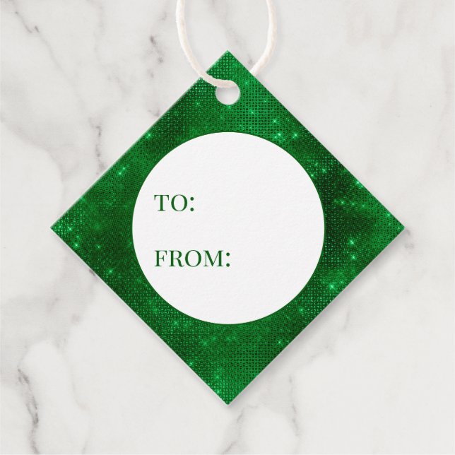Sparsam Grönt från Gåvor Etiketter (Framsida)