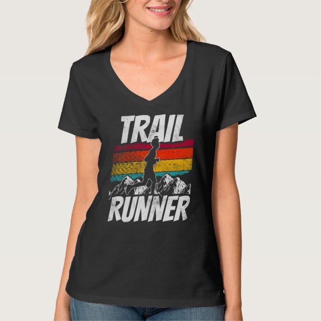 Spårspår för Springer Springa som kör T Shirt (Framsida)