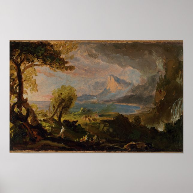 Sparstaten (1834) - Thomas Cole Poster (Framsidan)