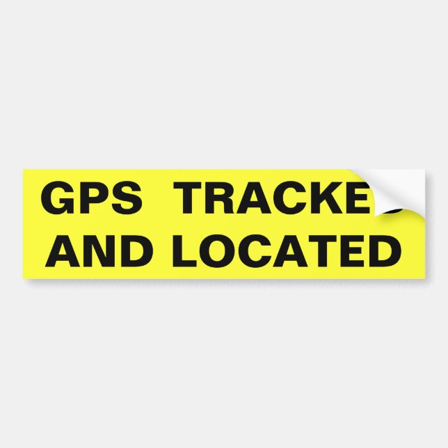 SPÅRT OCH PLACERAT GPS (folio fet) Bildekal (Framsidan)