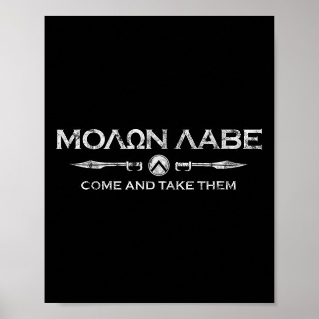 Sparta Gym and Fitness - Molon Labe Poster (Framsidan)