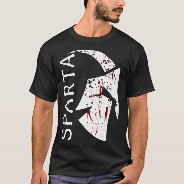 Sparta - Spartan Design white T Shirt (Framsida)