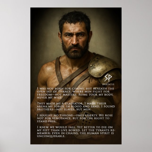 Spartacus - den oerbarliga andan poster (Framsidan)