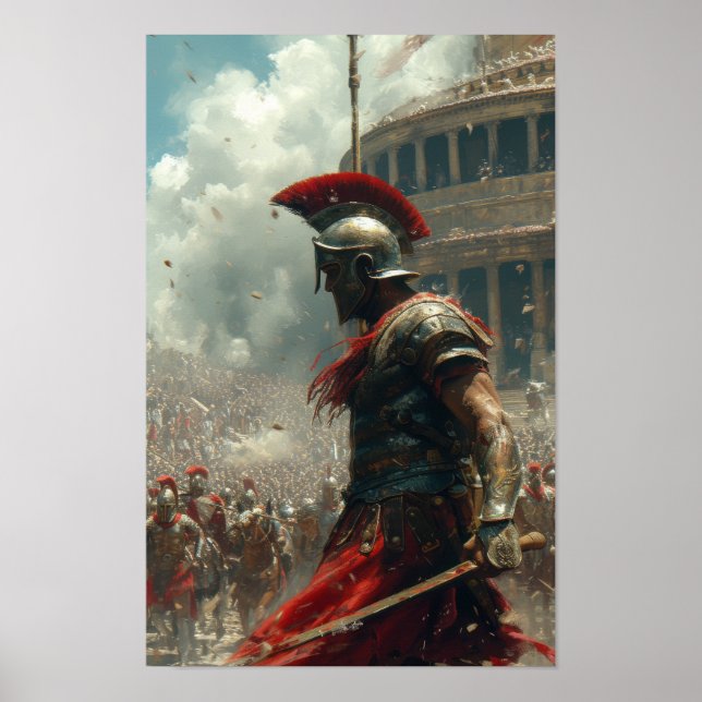 Spartacus Fighting - Legendary Gladiator Poster (Framsidan)