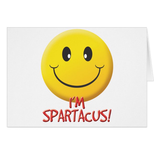 Spartacus Hälsningskort (Framsidan Horizontal)