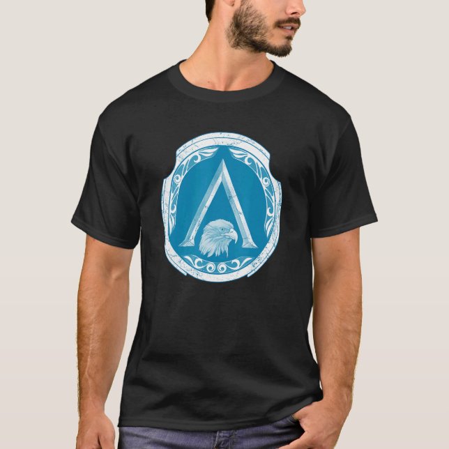 Spartan Eagle Symbol of Sparta T Shirt (Framsida)