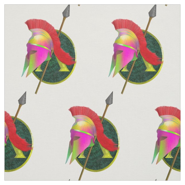 Spartan eller Grekisk krigare Tyg (Provkarta)