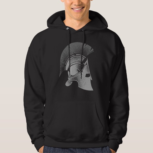 Spartan Grekiska Helmet Cute Gladiator Manar Kvinn Hoodie (Framsida)