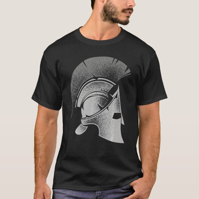 Spartan Grekiska Helmet Cute Gladiator Manar Kvinn T Shirt (Framsida)