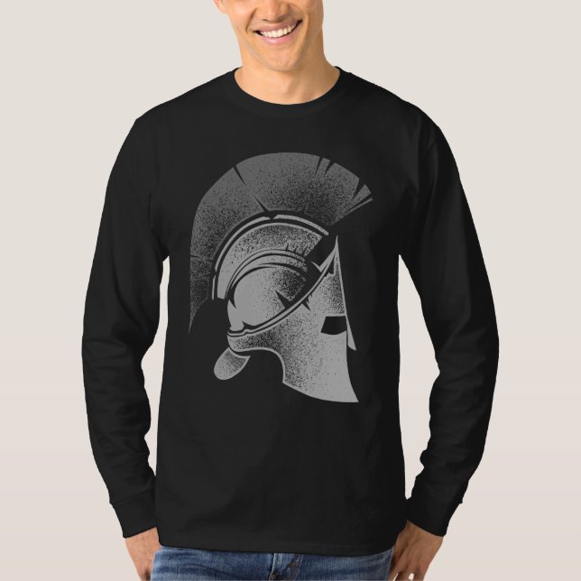 Spartan Grekiska Helmet Cute Gladiator Manar Kvinn T Shirt (Framsida)