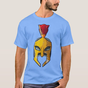 Spartan Helmet Grekiska krigare Gladiator T Shirt