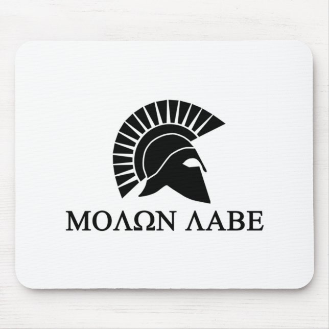 Spartan Helmet Molon Labe Musmatta (Framsidan)