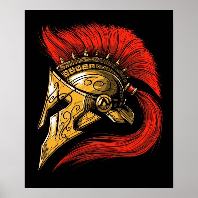 Spartan Helmet Poster (Framsidan)