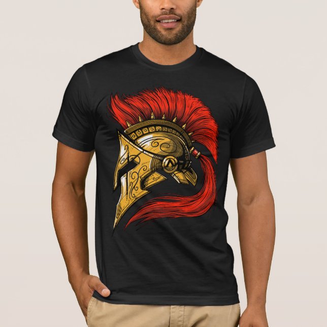 Spartan Helmet T Shirt (Framsida)