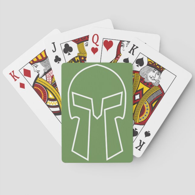 Spartan Helmet - Uppspelningskort, Standard Index  Kortlek (Baksidan)