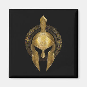 Spartan Helmet Warrior Guld Gladiator Sparta greki Magnet