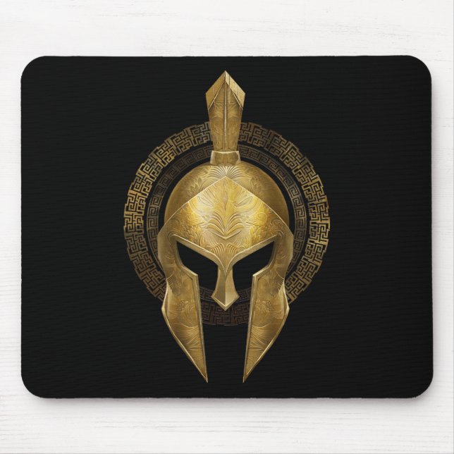Spartan Helmet Warrior Guld Gladiator Sparta greki Musmatta (Framsidan)