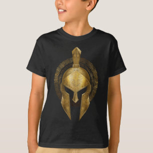 Spartan Helmet Warrior Guld Gladiator Sparta greki T Shirt