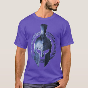 Spartan Helmet Warrior Sparta Grekiskt Gladiator-v T Shirt