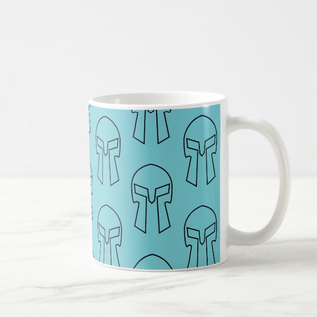 Spartan Helmet - White 11 oz Classic Mugg (Höger)