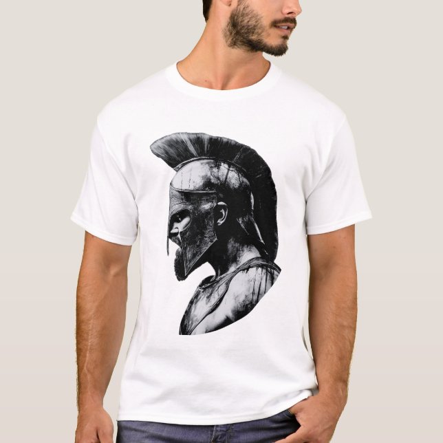 Spartan Leonidas Kung i Sparta T Shirt (Framsida)