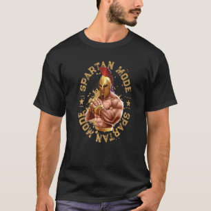 Spartan Mode Boxing Gym Mma Workout Sparta Gladiat T Shirt