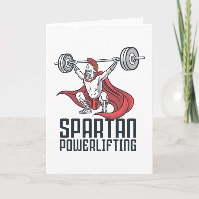 SPARTAN POWERLIFTING KORT (Framsida)