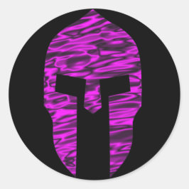 Spartan Rosa Runt Klistermärke