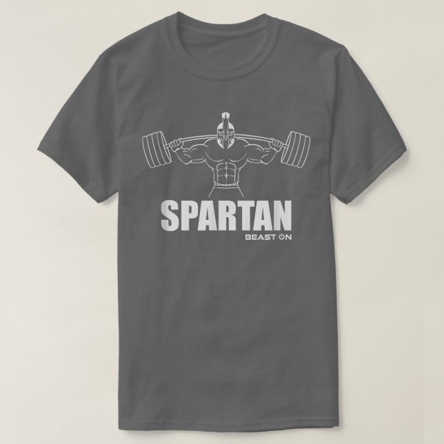 Spartan Spartan Beast on Gym Motivation Fitness SA T Shirt (Design framsida)