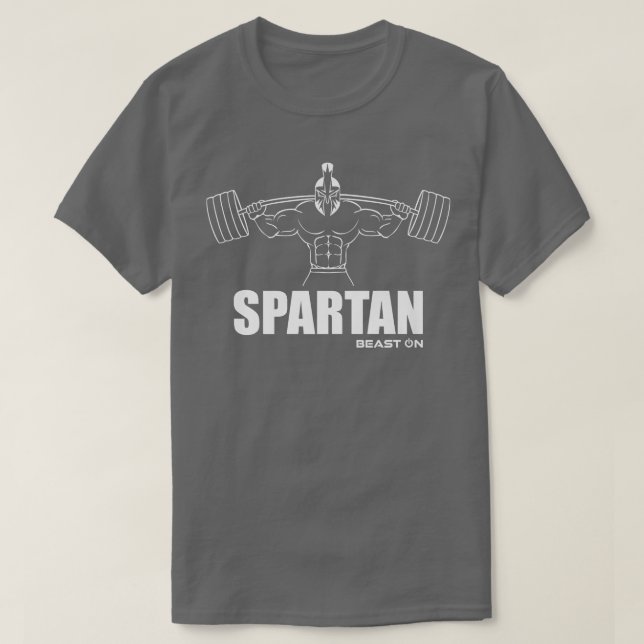 Spartan Spartan Beast on Gym Motivation Fitness SA T Shirt (Design framsida)