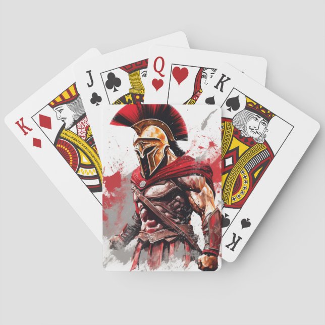 Spartan Spirit: Fearless Warrior Casinokort (Baksidan)