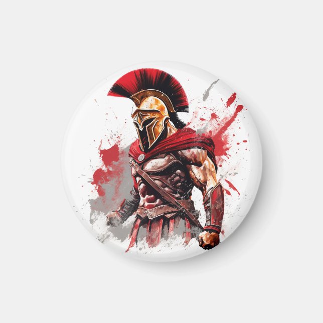 Spartan Spirit: Fearless Warrior Magnet (Framsidan)