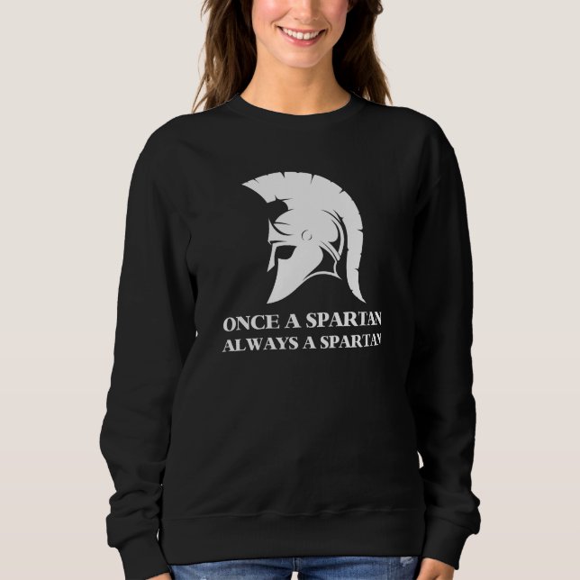 Spartan Strong Gång A Spartan Alltid en spartan T Shirt (Framsida)