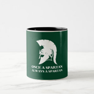 Spartan Strong Gång A Spartan Alltid en spartan Två-Tonad Mugg