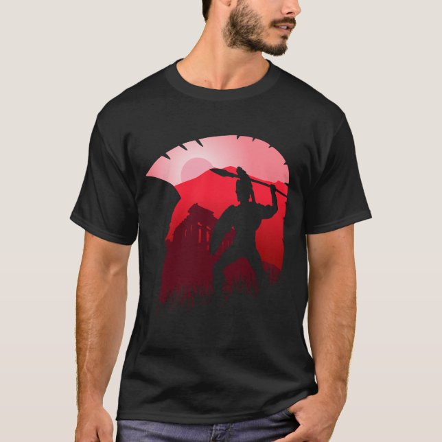 Spartan Sunset T Shirt (Framsida)